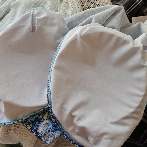 NWT Gorgeous La Moda True Colors Crystal Embellished  Bathing Suit SZ Med - Picture 15 of 16